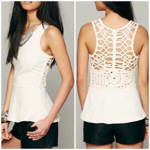 Free People Affairs In Versailles Tank Small Cream